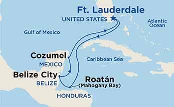carte Caraïbes et Antilles, 7 jours