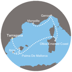 carte Méditerranée, 7 jours