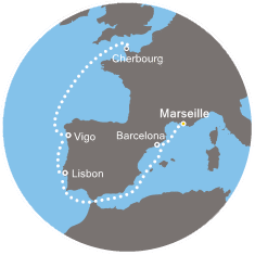 carte Europe du Nord, 7 jours
