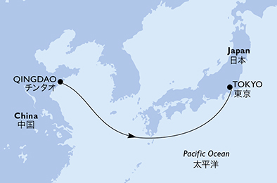 carte Asie, 4 jours