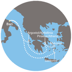 carte *Trésors de la mer Egée