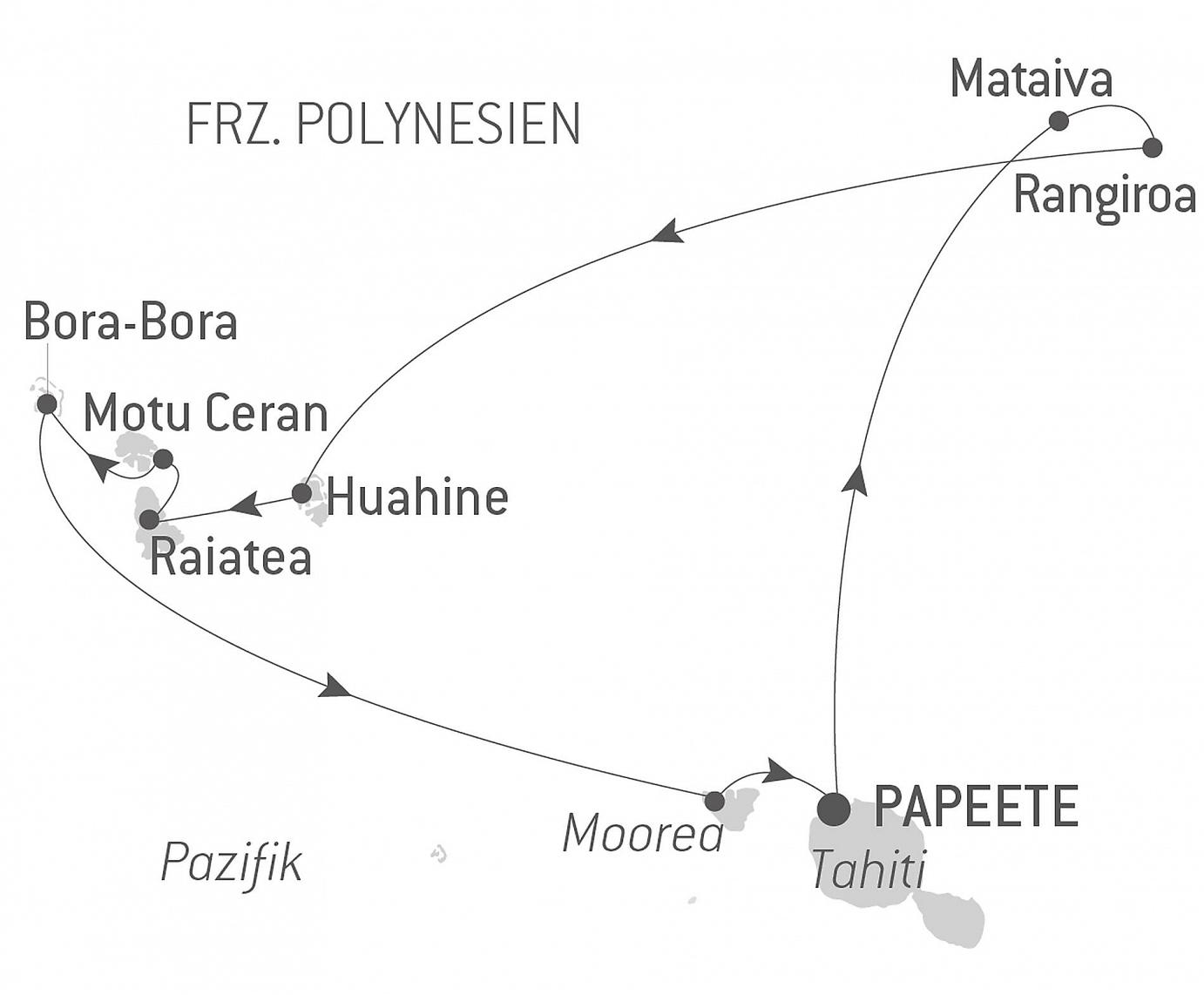 carte Trésors de Polynésie, 10 jours