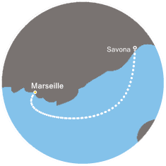 carte Méditerranée, 3 jours