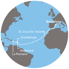 carte Transatlantiques, 14 jours