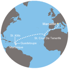 carte Transatlantiques, 13 jours