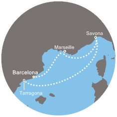carte Méditerranée, 4 jours