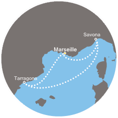 carte Méditerranée, 4 jours