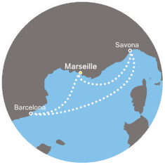 carte Méditerranée, 4 jours