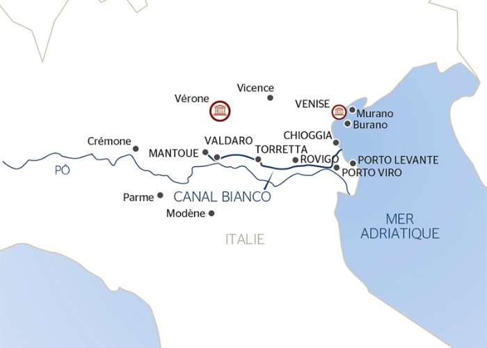 carte De Mantoue, bijou de la Renaissance, à Venise, la cité des Doges, 7 jours - MAV