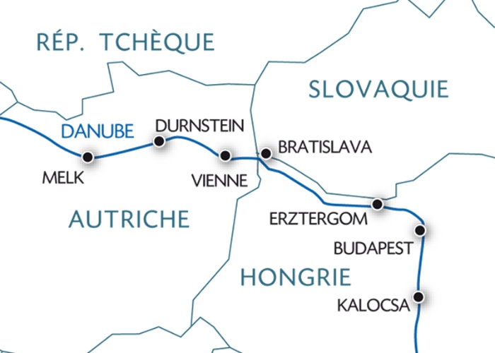 carte Les perles de l'Empire austro-hongrois (formule port/port), 8 jours - WBB_PP