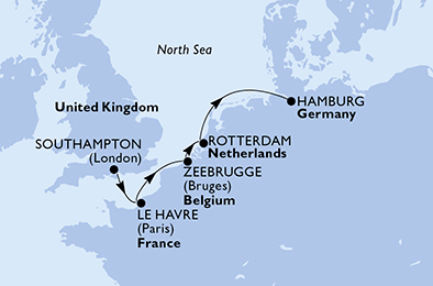 carte Transatlantiques, 6 jours