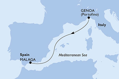carte Méditerranée, 3 jours