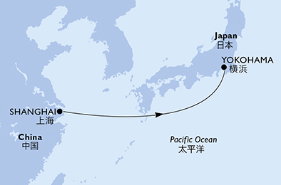 carte Asie, 4 jours