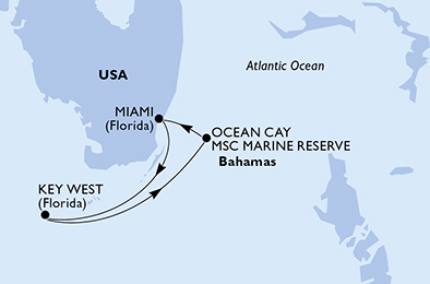 carte Caraïbes et Antilles, 4 jours