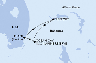 carte Caraïbes et Antilles, 4 jours