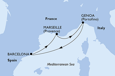 carte Europe du Nord, 4 jours
