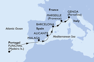 carte Transatlantiques, 7 jours