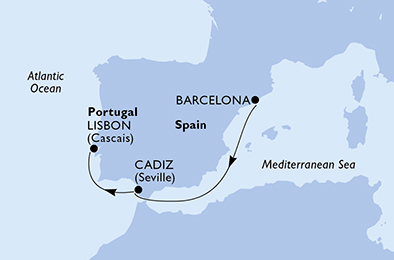 carte Europe du Nord, 4 jours