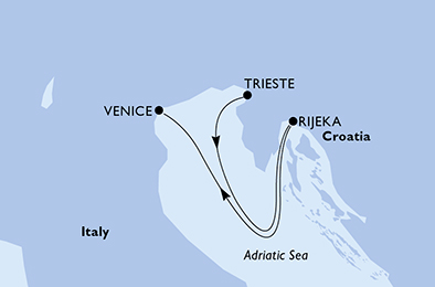 carte Méditerranée, 3 jours