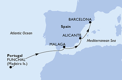 carte Transatlantiques, 5 jours