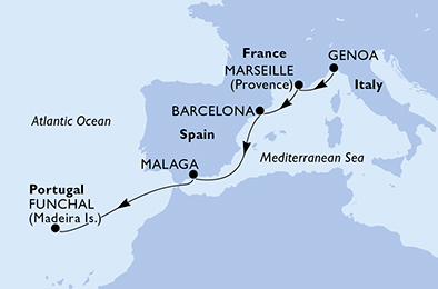 carte Transatlantiques, 7 jours