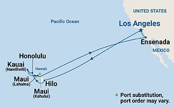 carte Hawaï, 16 jours