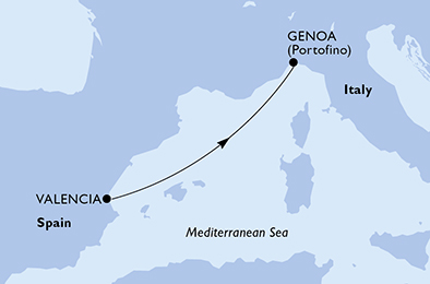 carte Méditerranée, 3 jours