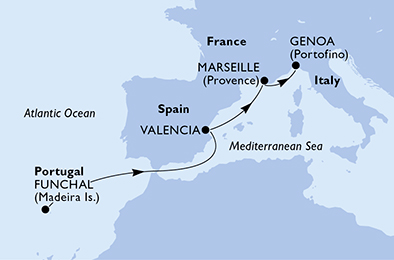 carte Transatlantiques, 6 jours