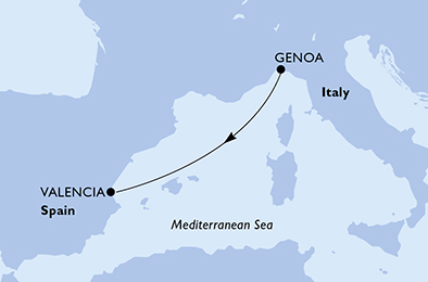 carte Méditerranée, 3 jours