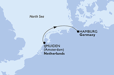 carte Europe du Nord, 3 jours