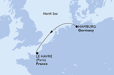 carte Europe du Nord, 3 jours