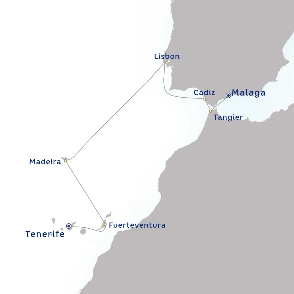 carte Espagne, Portugal, Maroc - 11 jours