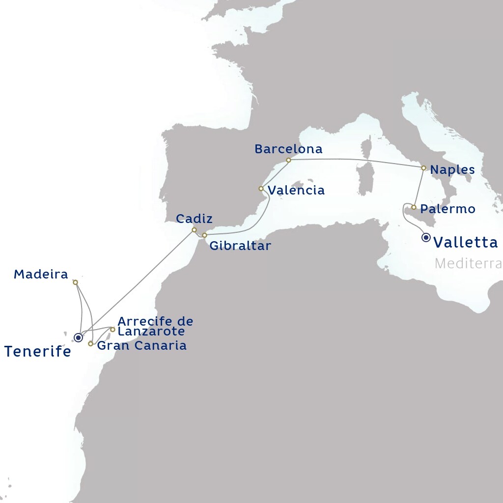 carte Espagne, Portugal, Royaume-Uni - 21 jours