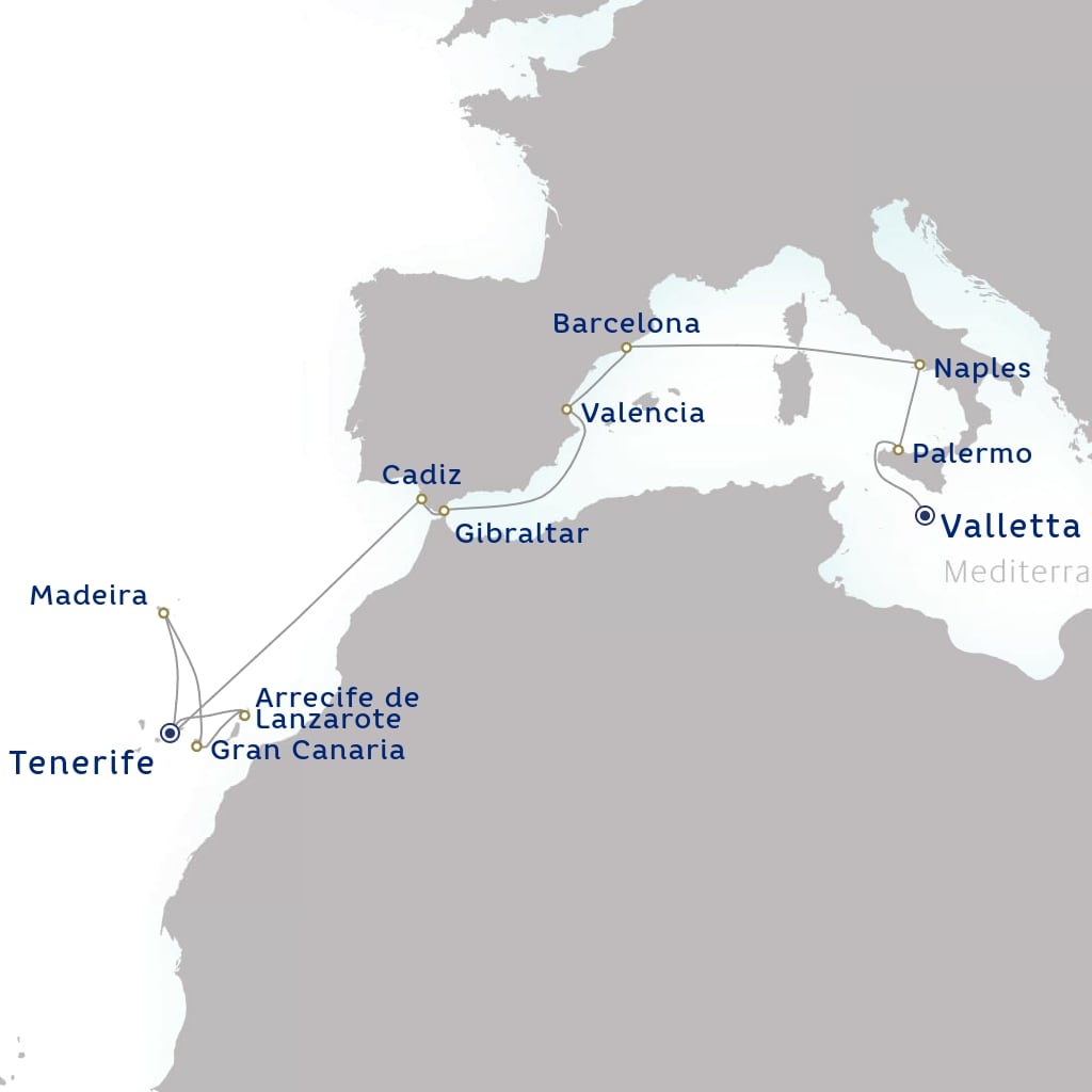 carte Espagne, Portugal, Royaume-Uni - 20 jours