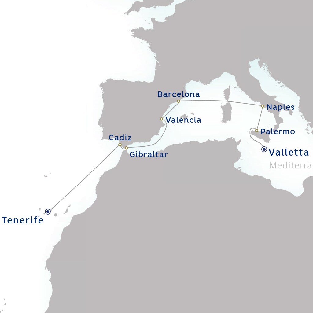 carte Espagne, Royaume-Uni, Italie - 13 jours