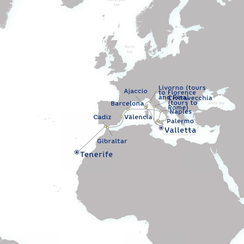 carte Espagne, Royaume-Uni, Italie - 21 jours