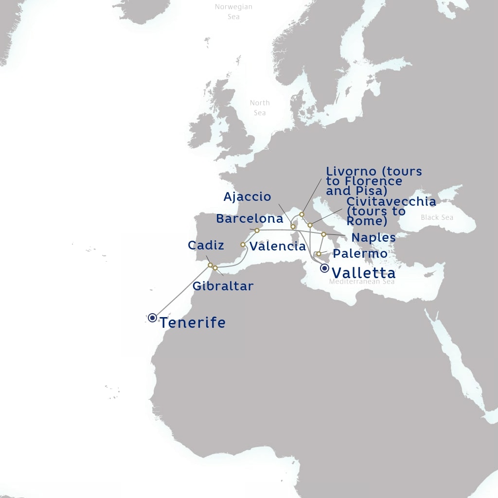 carte Espagne, Royaume-Uni, Italie - 20 jours