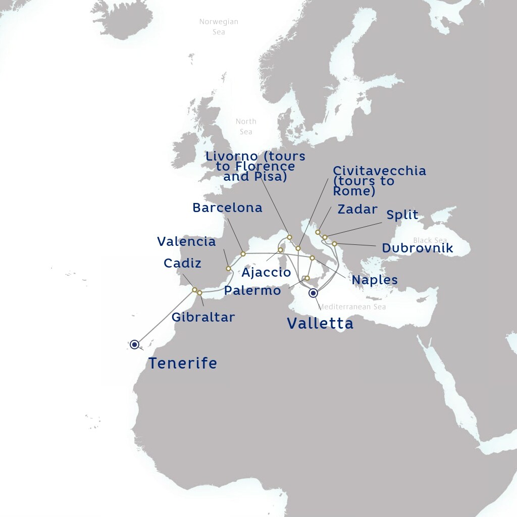 carte Espagne, Royaume-Uni, Italie - 28 jours