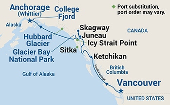 carte Canada, Etats-Unis, 8 jours