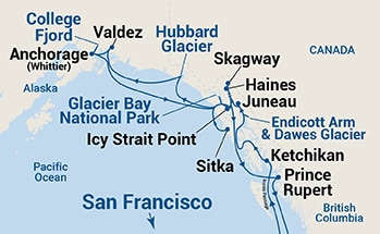 carte Etats-Unis, Canada, 21 jours