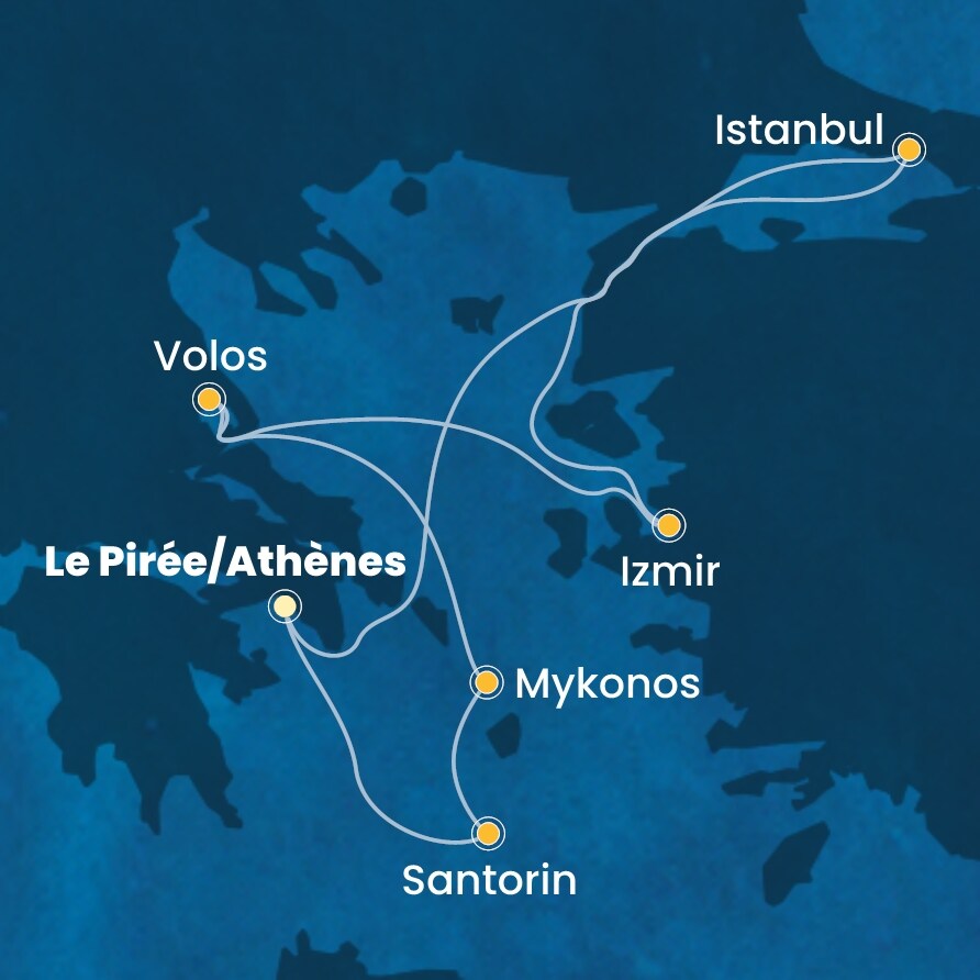 carte Méditerranée, 8 jours