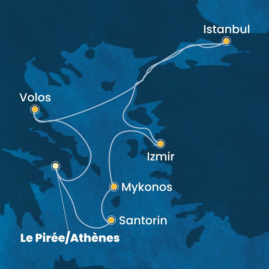 carte Méditerranée, 8 jours