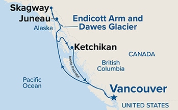 carte Canada, Etats-Unis, 8 jours