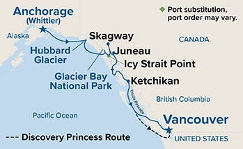 carte Alaska, 8 jours
