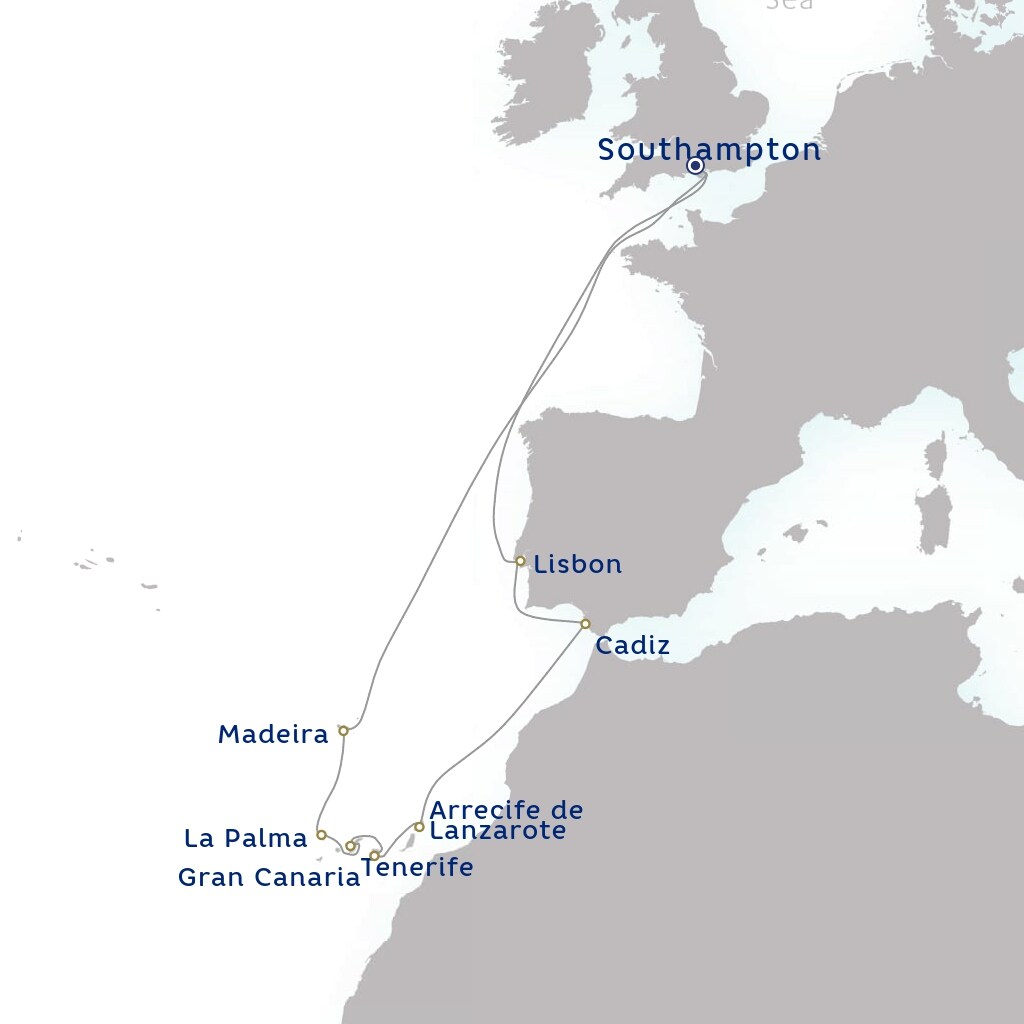carte Royaume-Uni, Portugal, Espagne - 15 jours