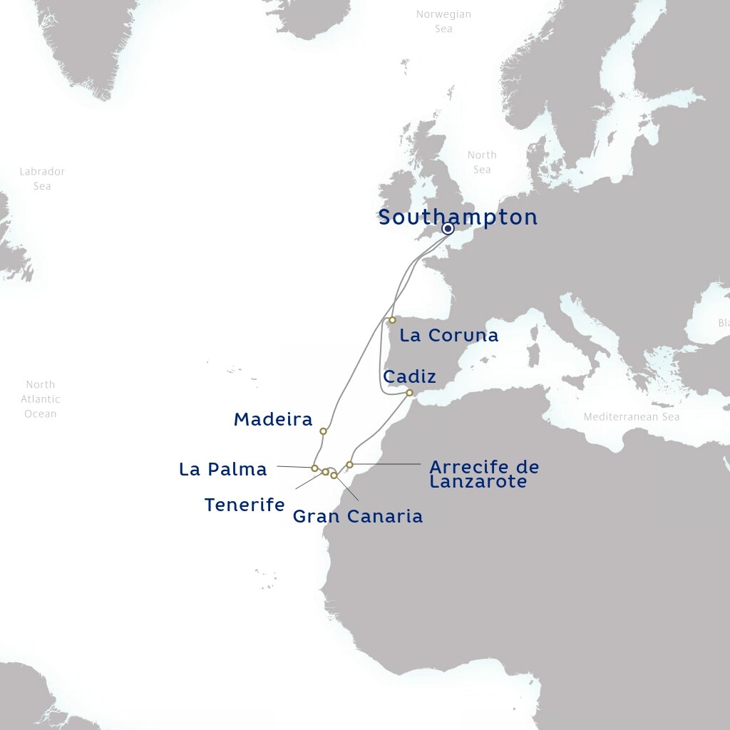 carte Royaume-Uni, Portugal, Espagne - 15 jours