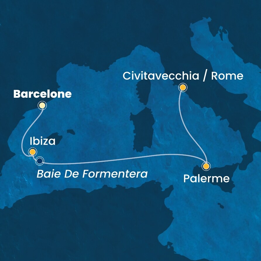 carte Méditerranée, 5 jours
