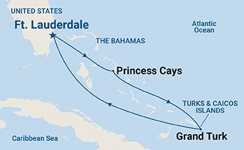 carte Caraïbes et Antilles, 6 jours
