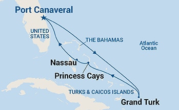 carte Caraïbes et Antilles, 7 jours