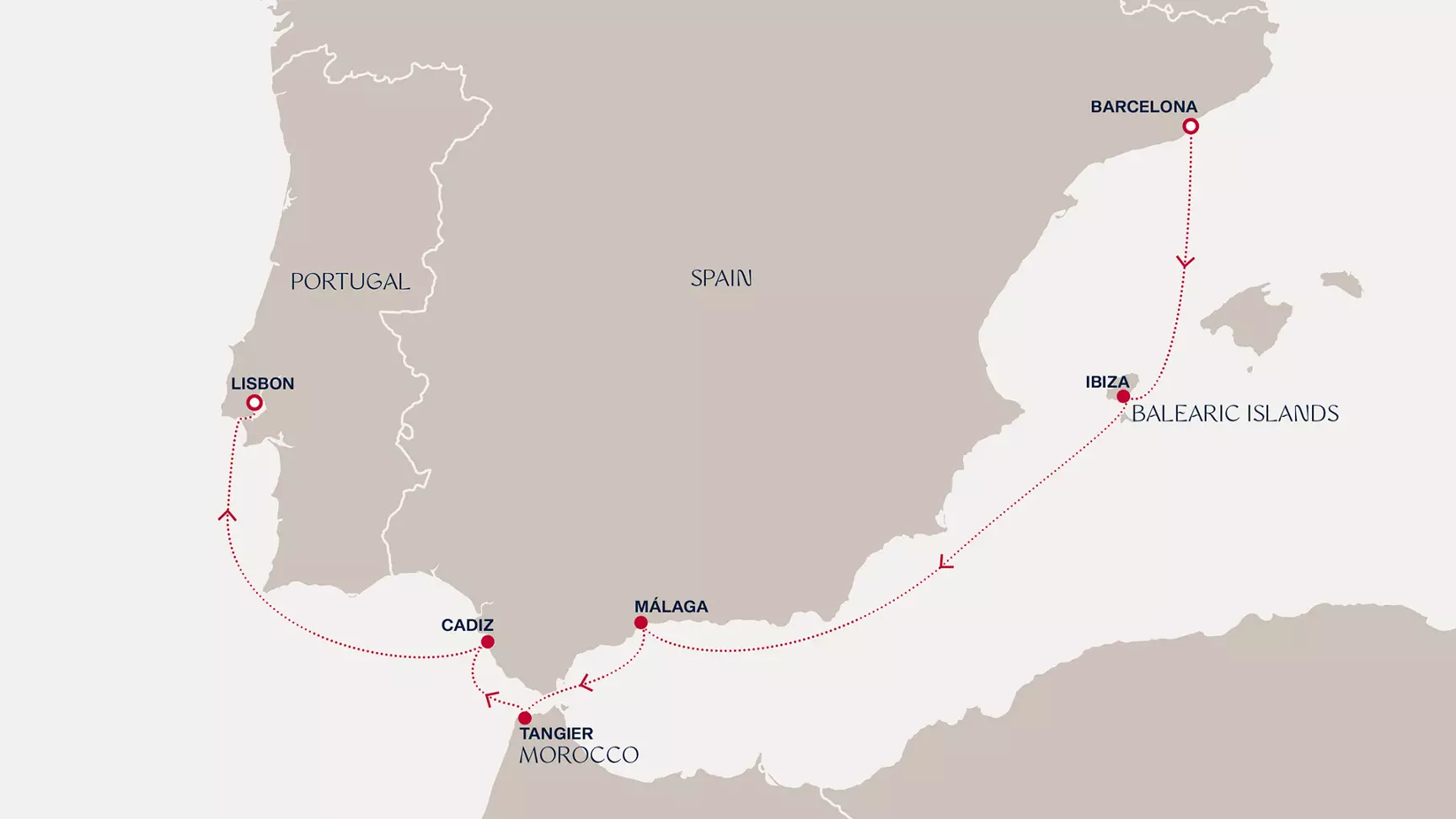 carte Espagne, Maroc, Portugal, 8 jours